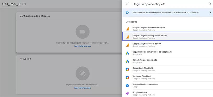 etiqueta ga4 tag manager